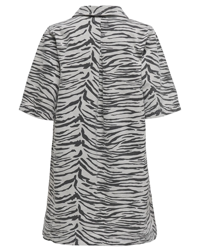 Gry Zebra Denim Kjole - Only